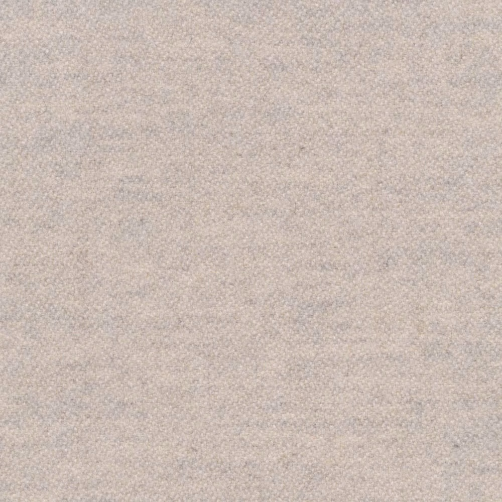 Warm oatmeal-beige melton surface with fine tonal flecks and close texture