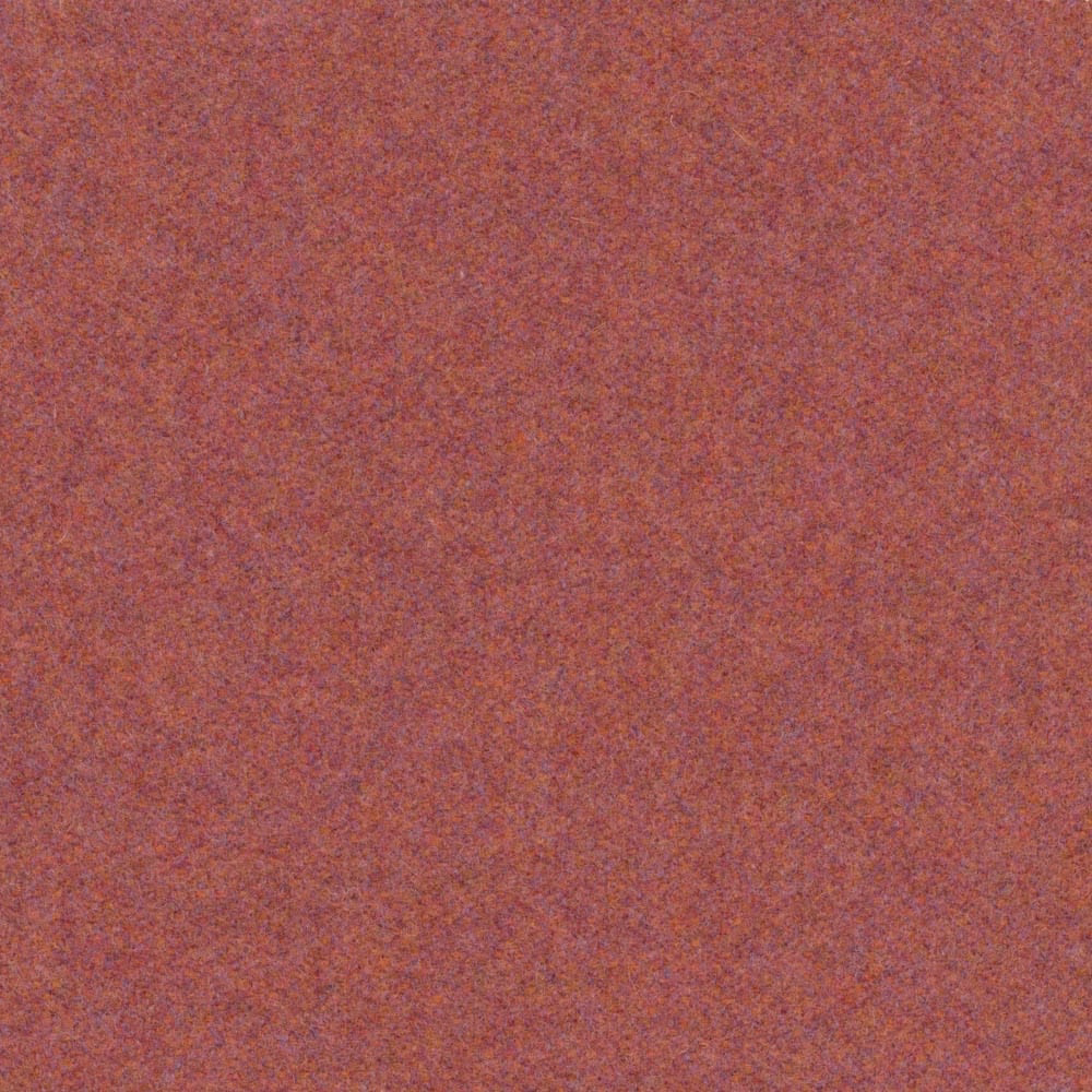 Dusky rose melton fabric with fine mottled texture and softly varied tonal depth