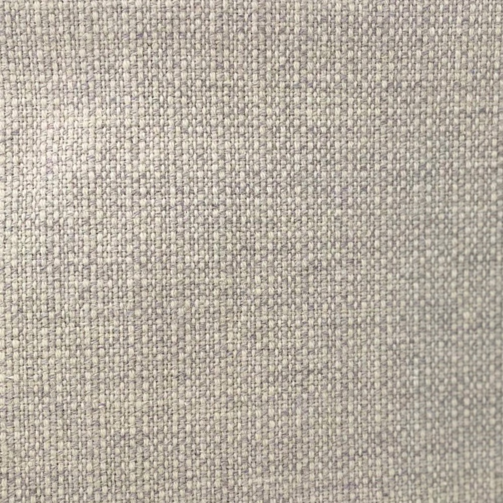 Pale sandy greige textile with nubby vertical weave and fine tonal flecks