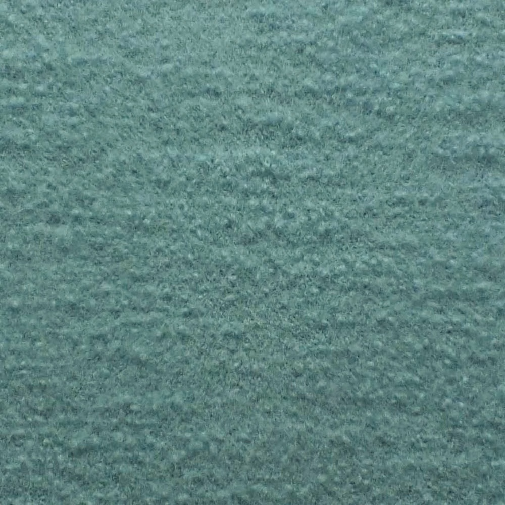 Mottled Adriatic blue-green boucle with a soft, nubby woven surface