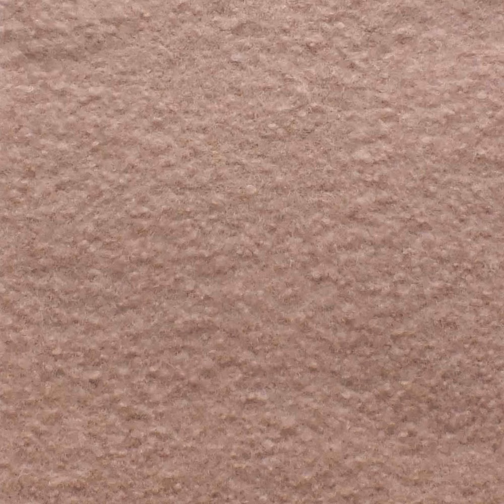 Dusty blush-pink bouclé with a softly mottled, tactile nubby surface