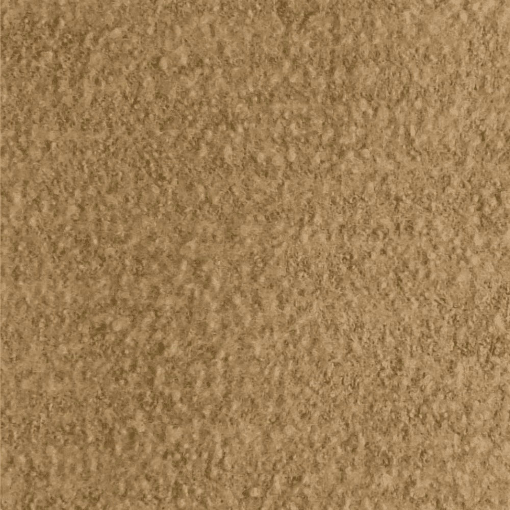 Close-up of muted fennel-taupe boucle with a softly mottled nubby texture