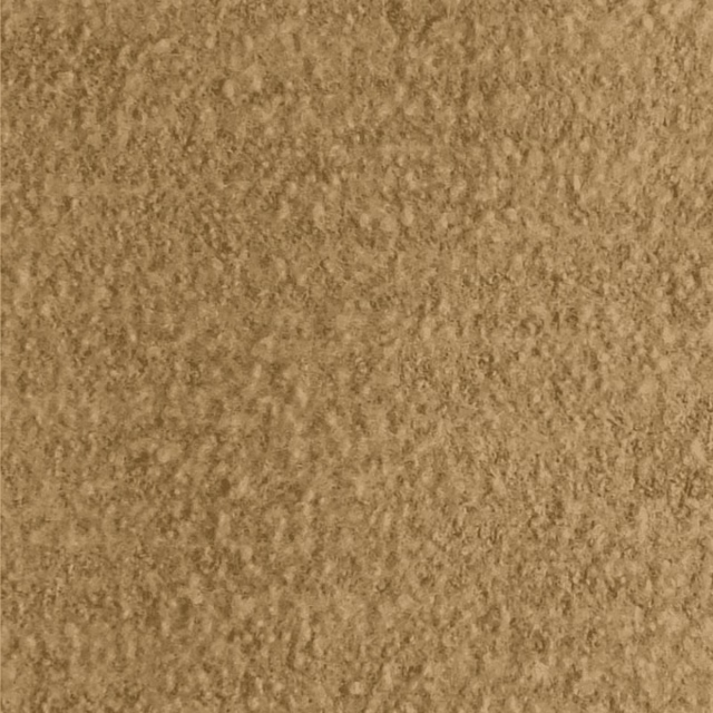 Close-up of muted fennel-taupe boucle with a softly mottled nubby texture