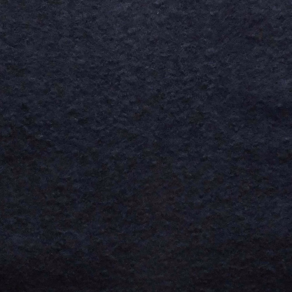 Deep navy boucle swatch showing a dense, shadowed nubby weave