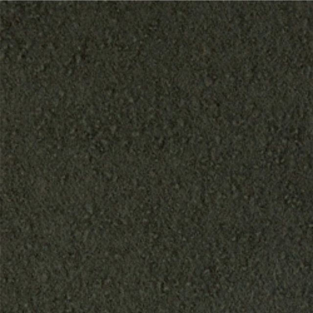 Deep olive boucle fabric with a dense, softly irregular nubby texture