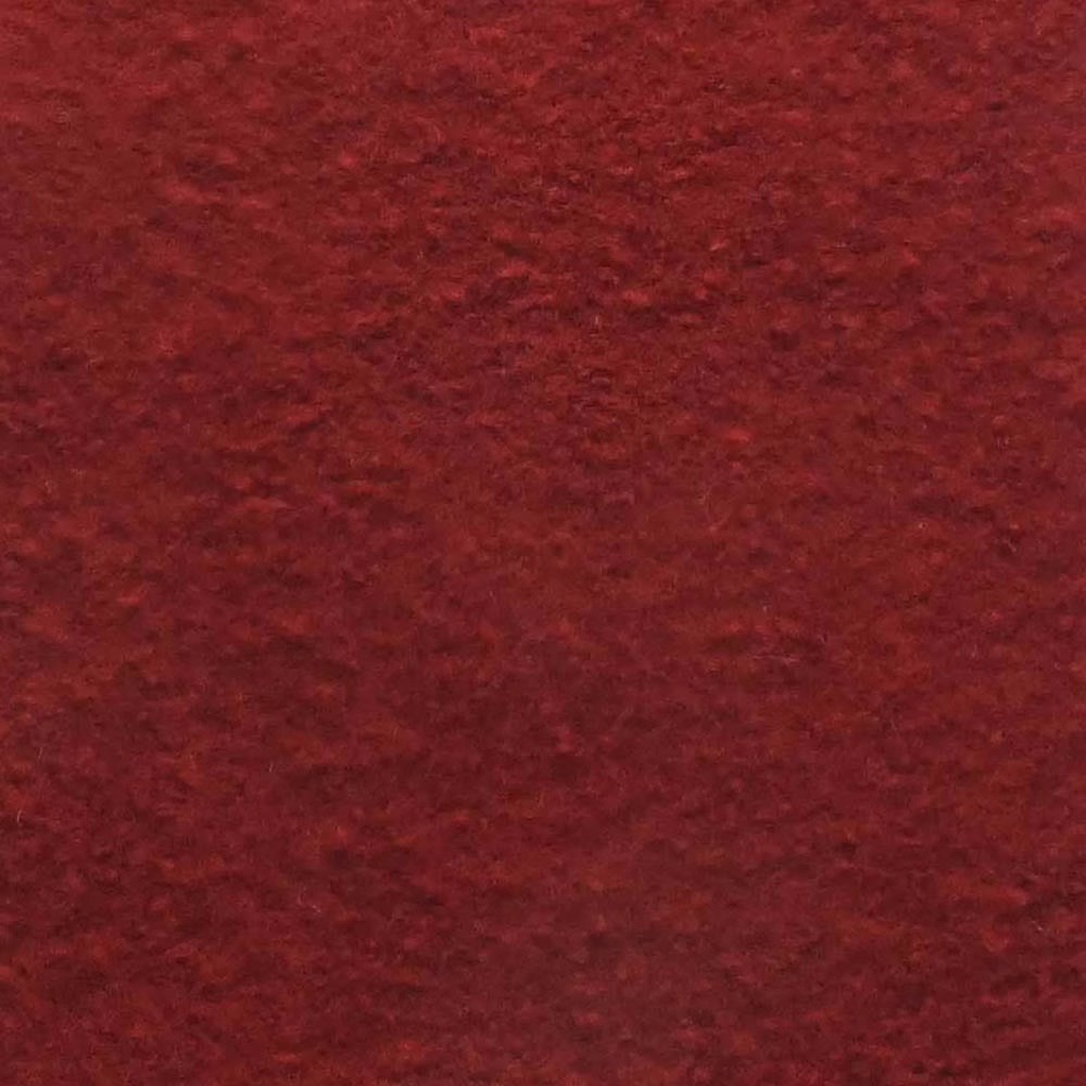 Deep zinfandel-red boucle with a dense, softly irregular tactile surface