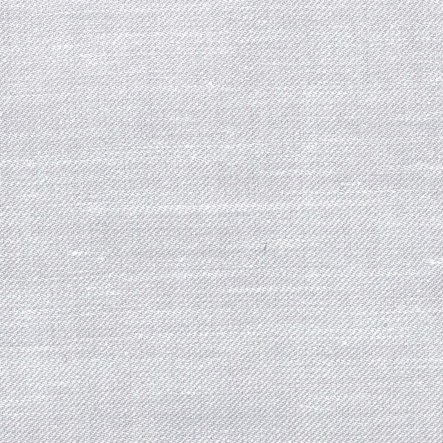 Pale blue-grey fabric with a fine silvery diagonal woven texture