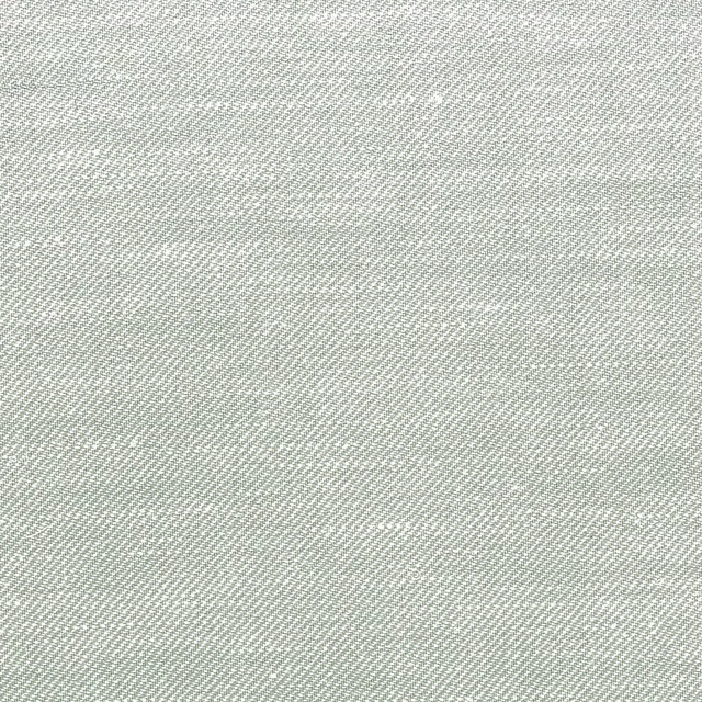 Pale asparagus-green silk-blend weave with a fine diagonal texture
