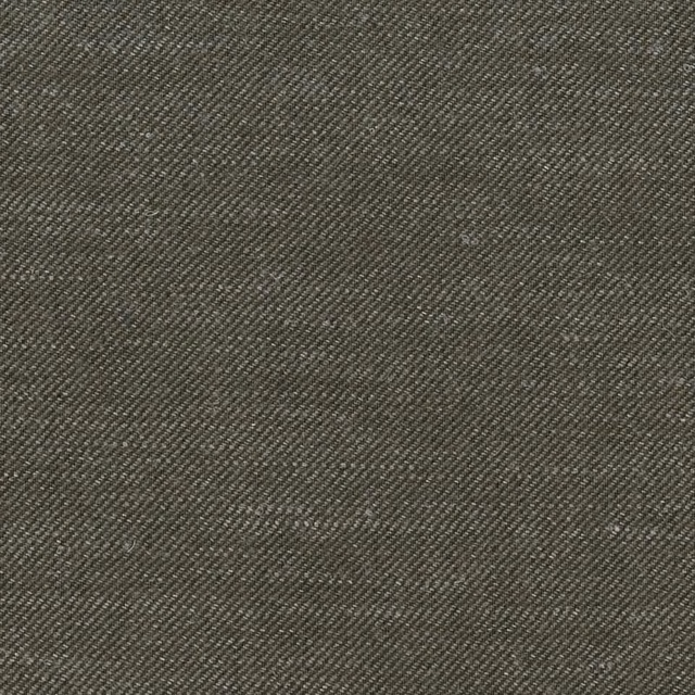 Close-up of deep bark-taupe cloth with a fine diagonal twill weave