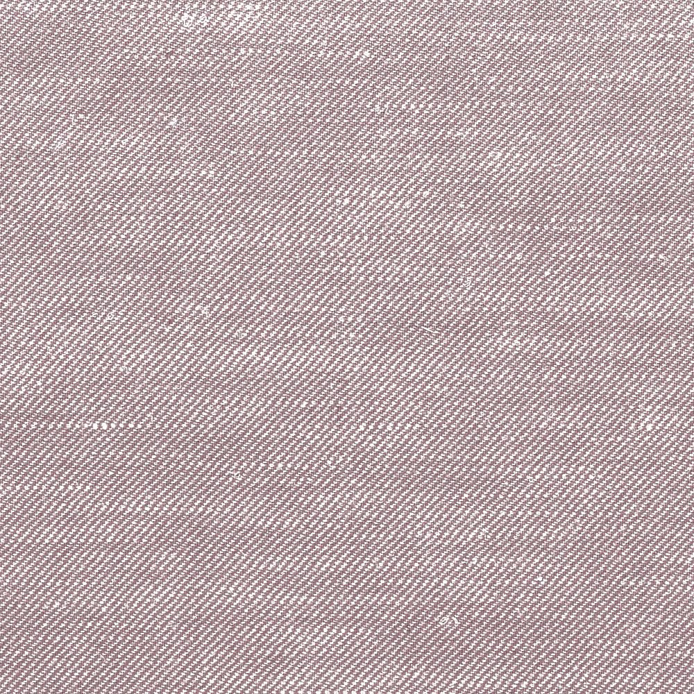 Close-up of mauve taupe fabric with a fine pale diagonal woven texture