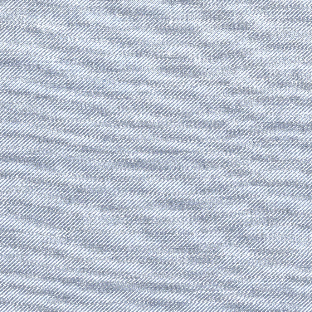 Pale powder-blue and grey fabric with a fine diagonal woven texture