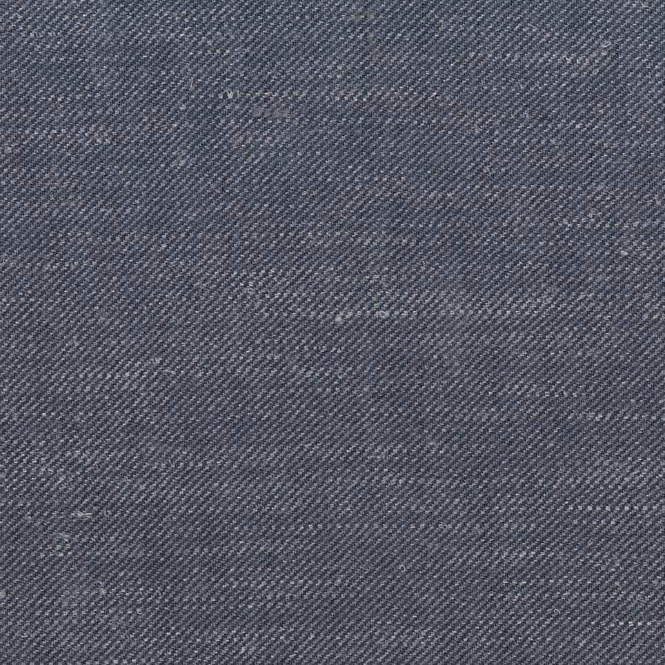 Dark slate blue-grey fabric showing fine diagonal twill and subtle tonal flecks
