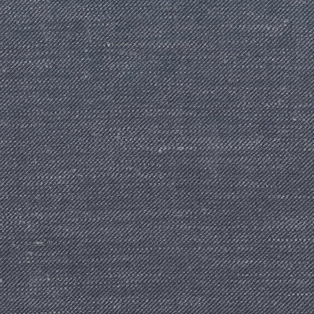 Dark slate blue-grey fabric showing fine diagonal twill and subtle tonal flecks