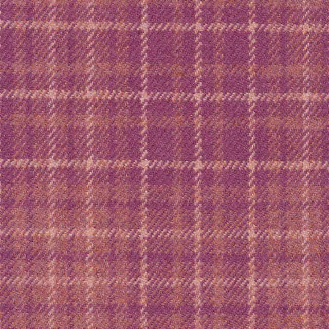Deep damson purple plaid with mauve depth and pale pink woven lines