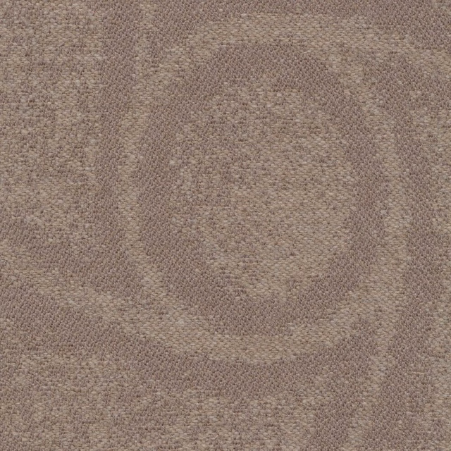 Close-up of Rosslyn Stone’s muted taupe woven texture with soft tonal bands