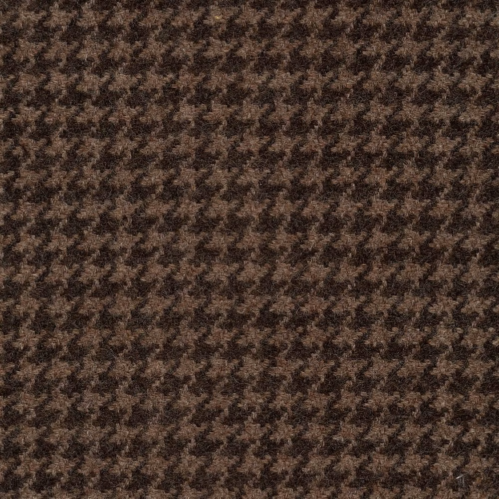 Deep peat-brown textile with a dense small-scale mottled surface and soft raised texture