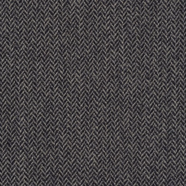 Dark blue-charcoal woven fabric with dense small-scale chevron texture