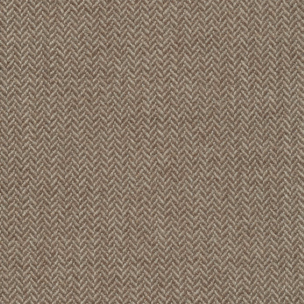 Sand-beige woven fabric with fine taupe chevron rows and a softly textured surface