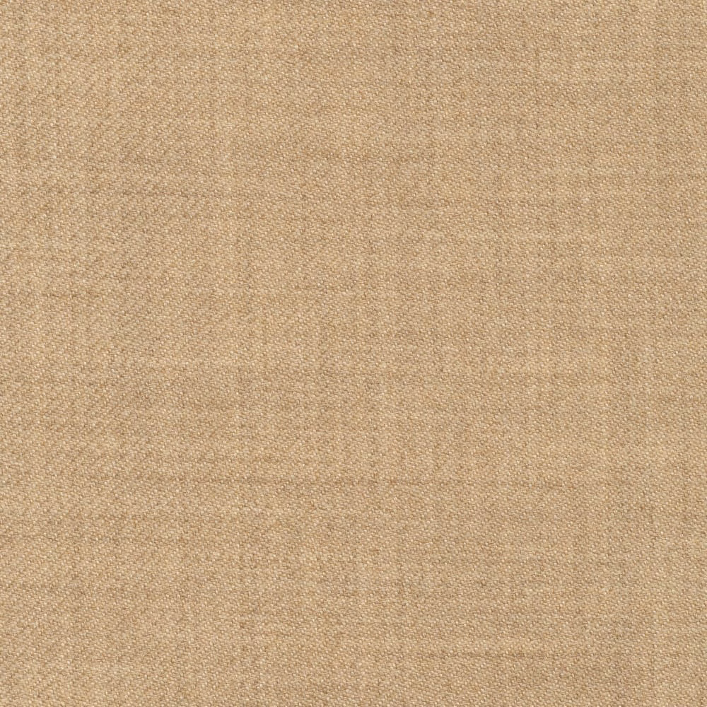 Close-up of Sloane Sand’s warm beige plain woven textile with fine crosshatch texture