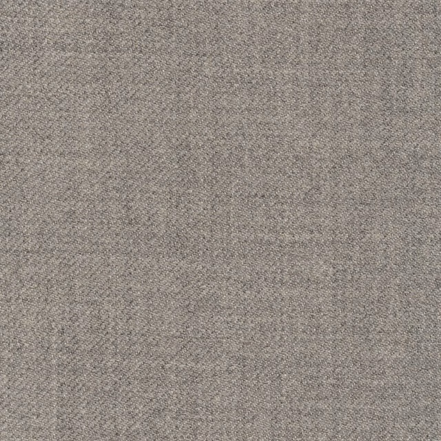 Close-up of cool steel-grey fabric with a fine flecked woven texture