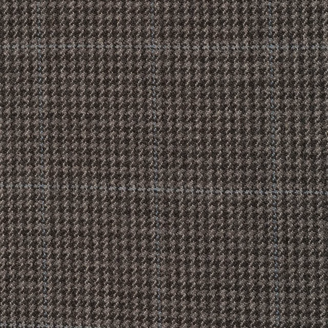 Close-up of graphite fabric with dense flecked weave and fine broken vertical texture
