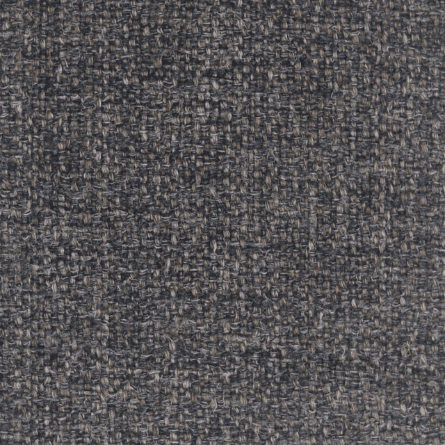 Dense charcoal and peat-brown woven textile with small irregular taupe flecks