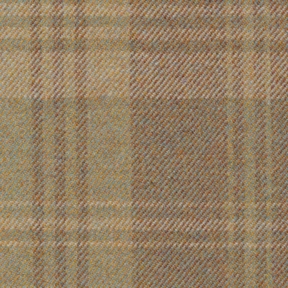 Moss-green herringbone weave with warm tan and rust flecks