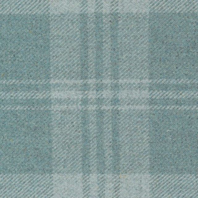 Muted blue-teal herringbone fabric with softly mottled woven texture