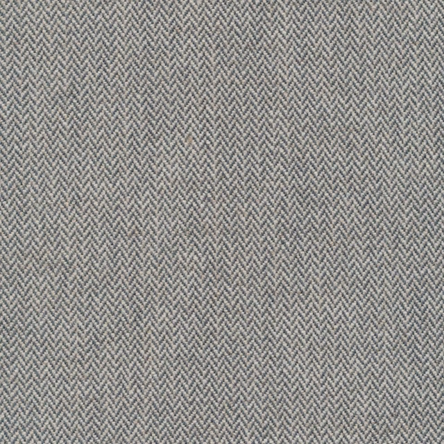 Cool grey-taupe textile with a fine, tightly woven herringbone zigzag texture.