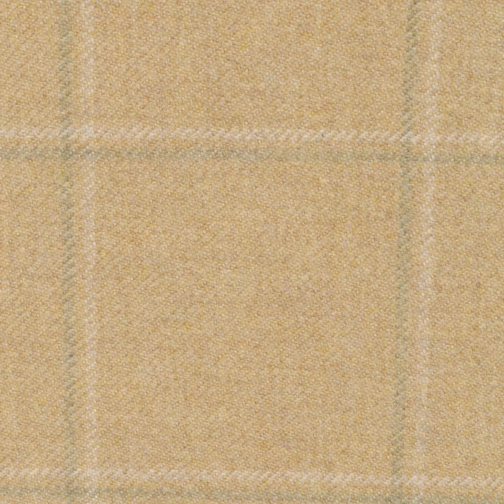 Warm oat-beige herringbone weave with pale windowpane lines and subtle tonal texture
