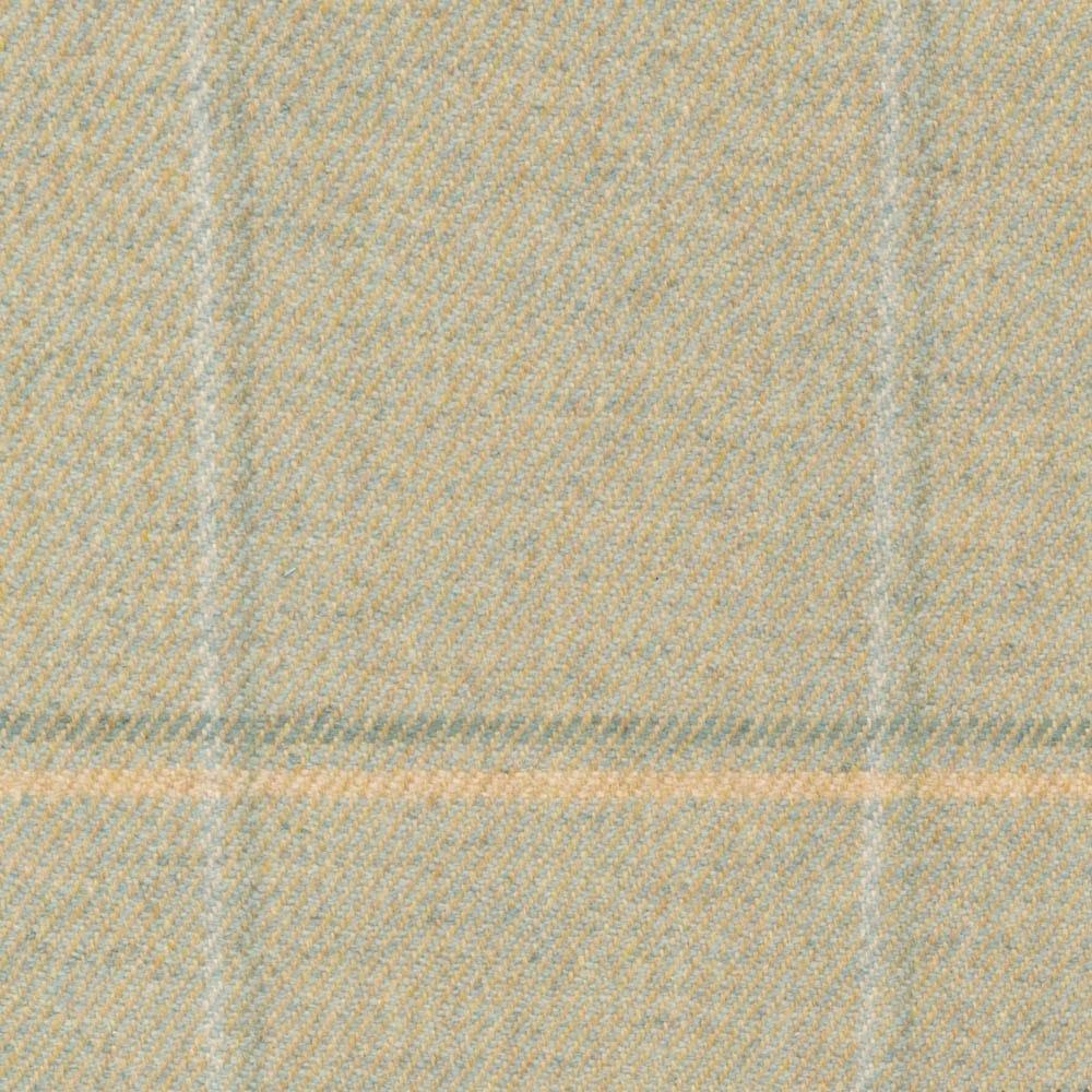 Pale aqua-green herringbone fabric with creamy threads and subtle blush flecks