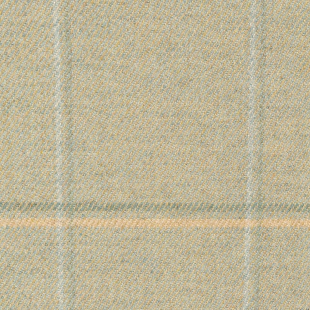 Pale aqua-green herringbone fabric with creamy threads and subtle blush flecks