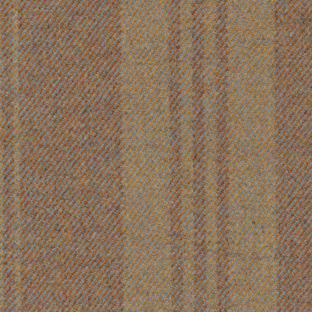 Moss green and warm taupe herringbone weave with subtle rust-brown flecks