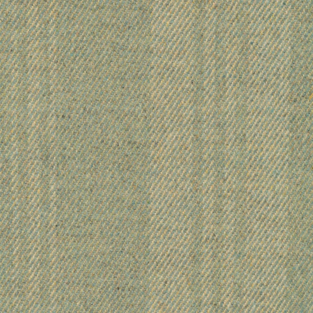 Pale opal aqua and beige herringbone stripe with softly textured woven surface