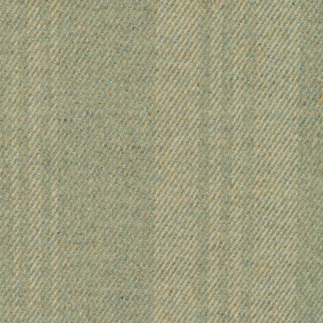 Pale opal aqua and beige herringbone stripe with softly textured woven surface