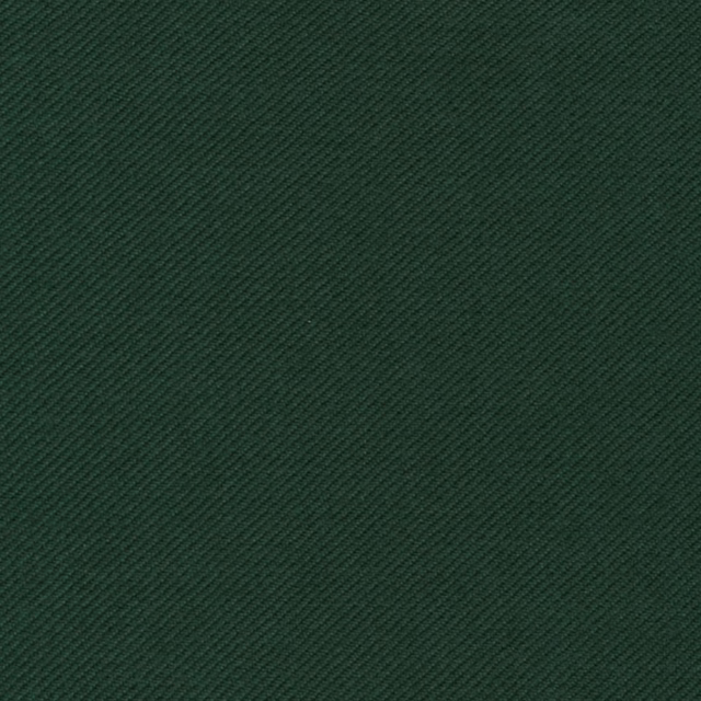 Deep forest-green fabric showing a fine, tightly woven diagonal twill texture