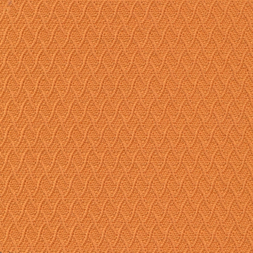 Burnished gold-orange woven swatch with a fine repeating zigzag texture