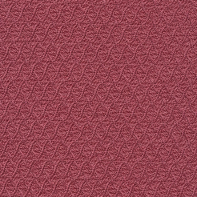 Muted orchid-berry woven fabric with repeating fine wave texture