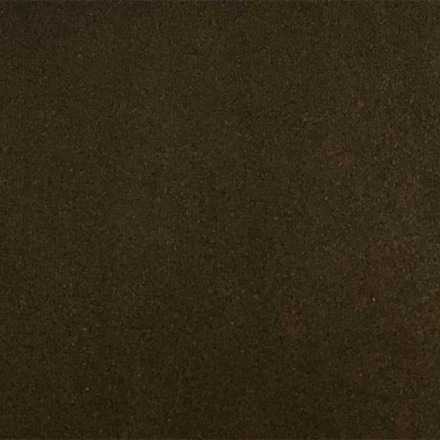 Dark chocolate-brown plain fabric swatch with a smooth, dense finish