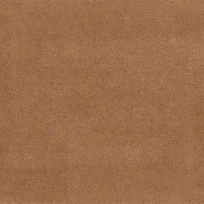 Warm cinnamon brown plain woven fabric swatch with a matte finish
