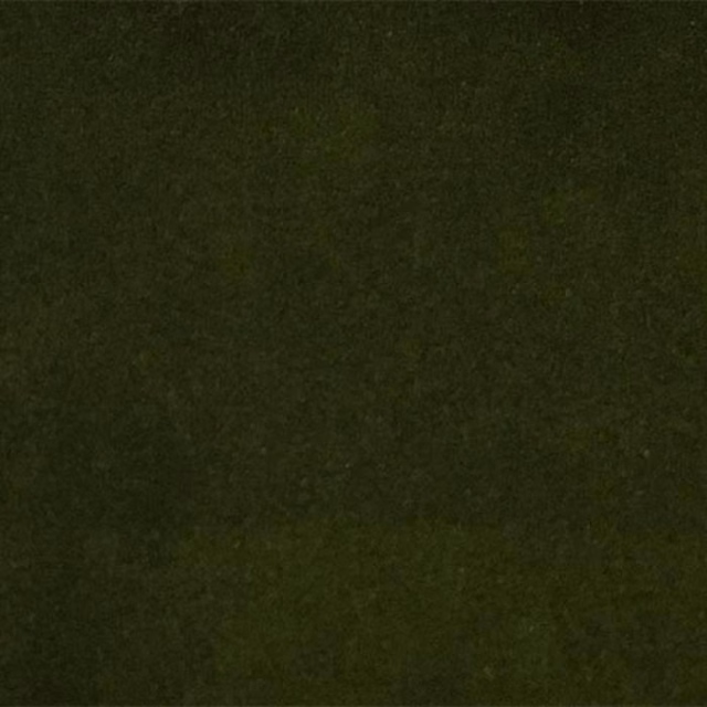 Dark forest green plain fabric swatch with a soft, dense surface