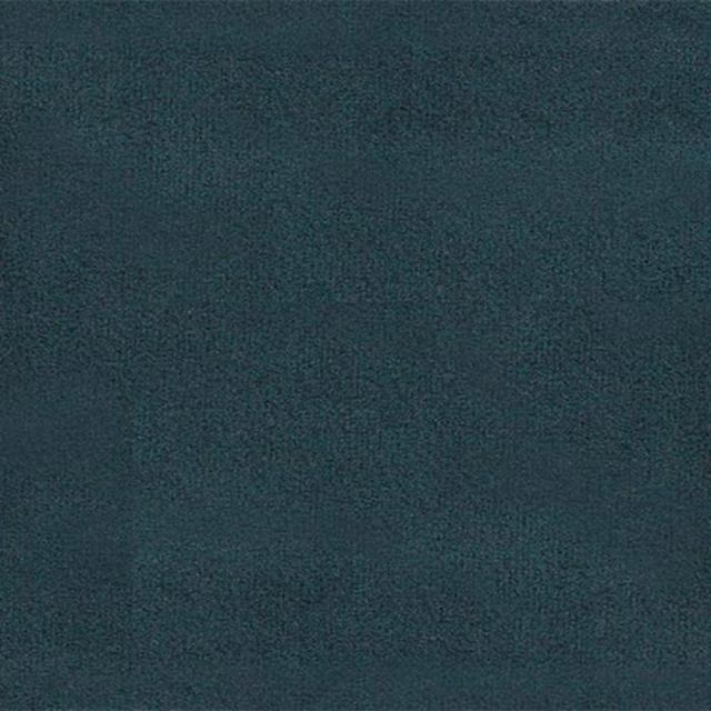Solid deep peacock teal fabric with a soft matte, finely textured surface