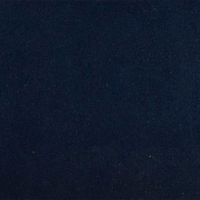 Deep plain Prussian blue fabric swatch with a smooth, matte finish