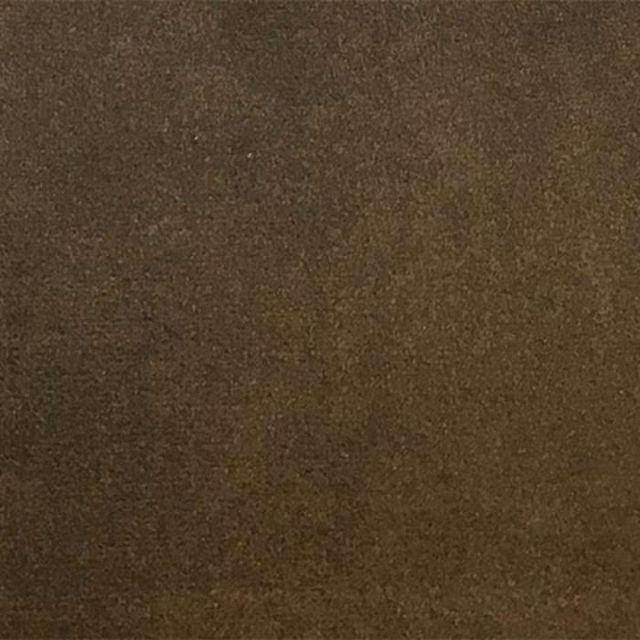 Deep truffle-brown plain fabric with a fine, matte textured surface