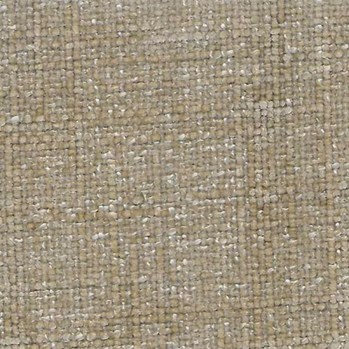 Close-up of warm camel-beige plain weave upholstery fabric with subtle slub texture