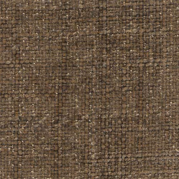 Close-up of a textured chocolate-brown plain woven fabric with subtle tonal flecks