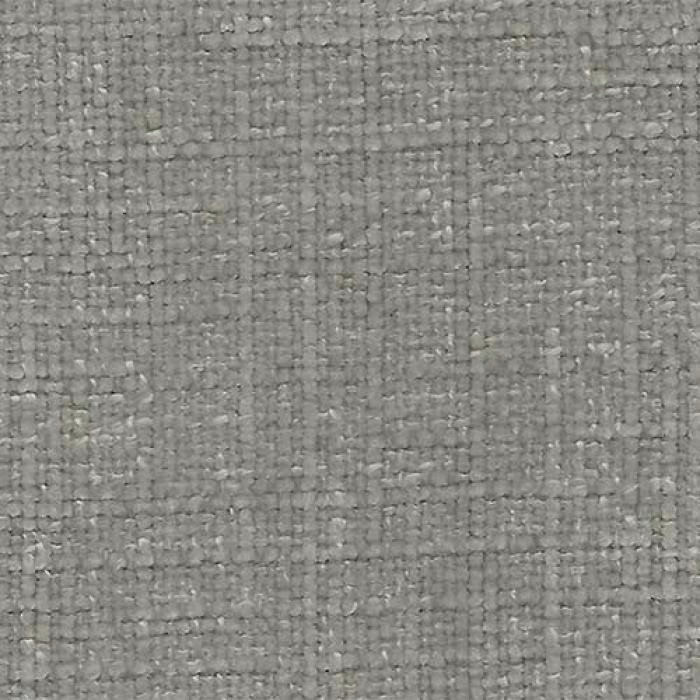 Close-up of a soft dove-grey plain weave fabric with subtle textured flecking