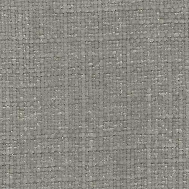 Close-up of a soft dove-grey plain weave fabric with subtle textured flecking