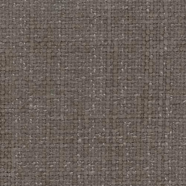 Close-up of a warm taupe-brown plain weave fabric with a textured nubby surface