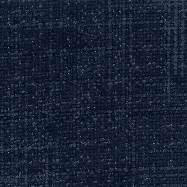 Close-up of a deep navy plain weave fabric with subtle textured flecks